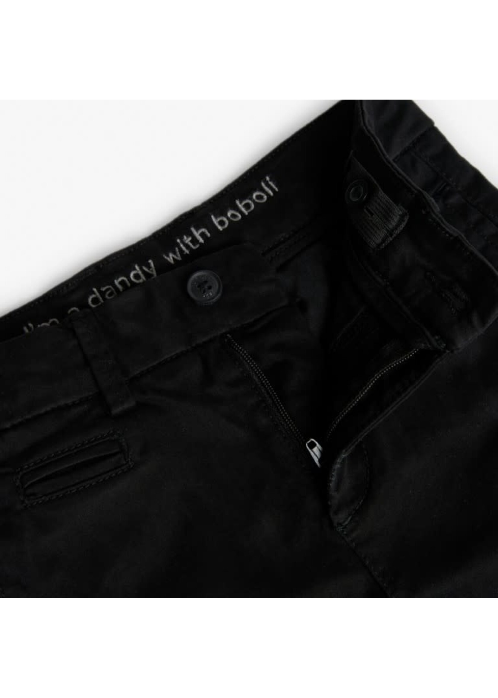 Boboli Boboli Stretch satin trousers for boy -BCI BLACK 739054