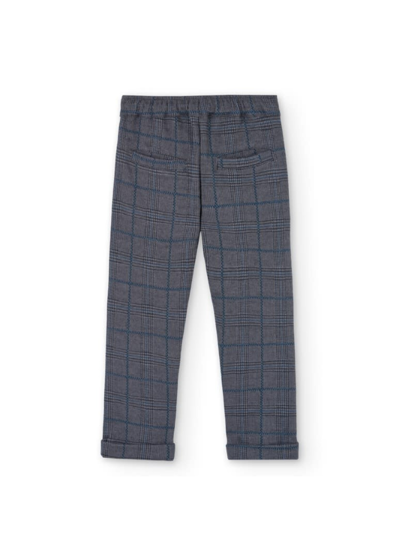 Boboli Boboli Knit trousers check for boy -BCI anthracite 529208