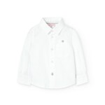 Boboli Boboli Oxford long sleeves shirt for baby -BCI white 719153B