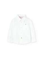 Boboli Boboli Oxford long sleeves shirt for baby -BCI white 719153B