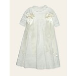 Mac Ilusion Mac Ilusion Conjunto Faldon plumeti vainica cuello muselina "ILUMINAR" -6M- Crudo