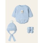 Mac Ilusion Mac Ilusion Traje 4P Canesú menguado, gorro y patucos ESPECIAL osito "SOÑAR" NubeB