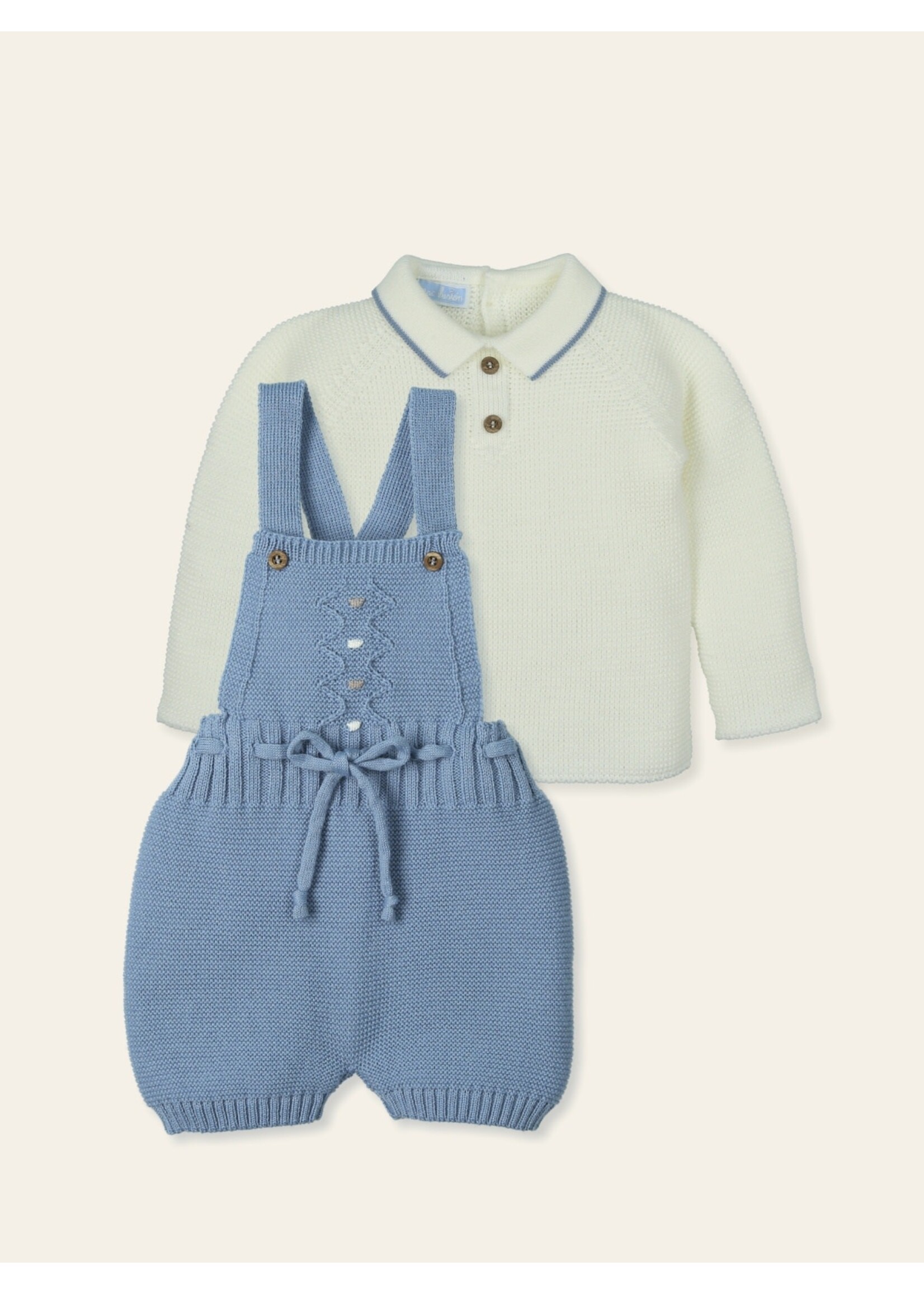 Mac Ilusion Mac Ilusion Peto punto tirantes + jersey punto cuello polo "ACUNAR" DreamB