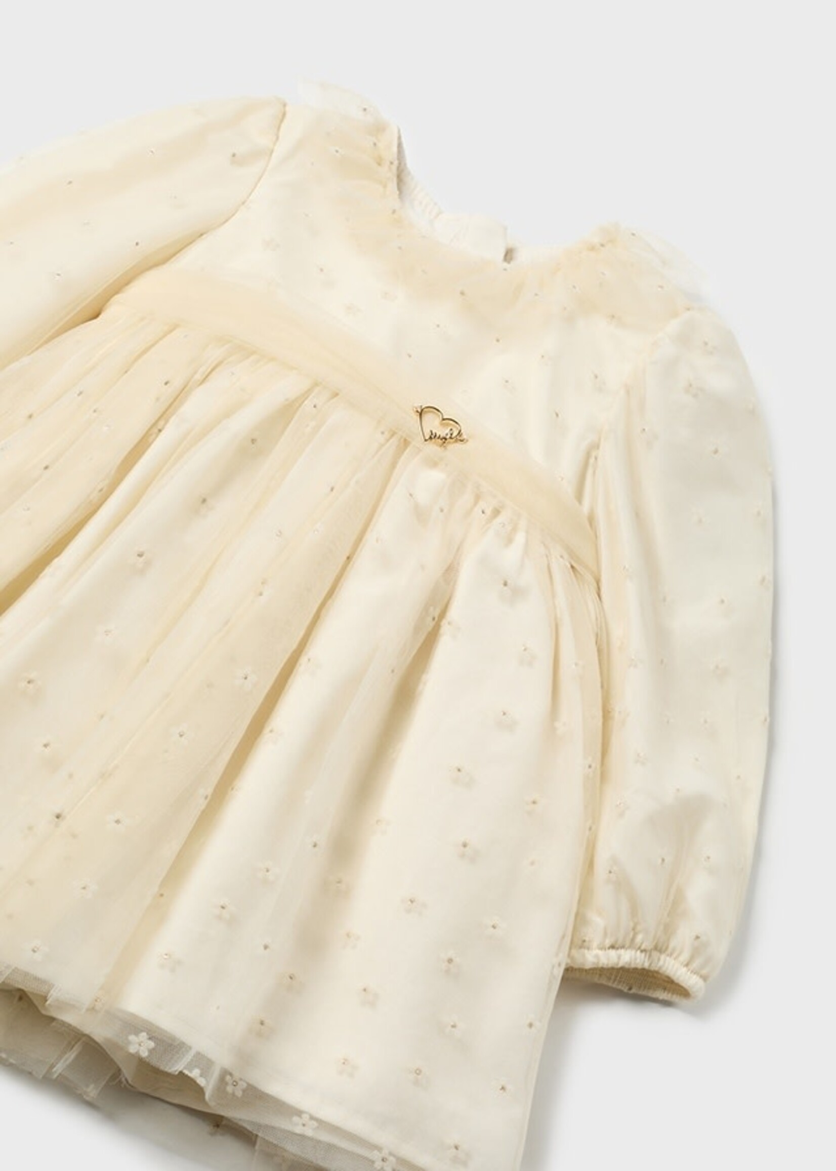 Mayoral Mayoral Tulle dress Natural - 24 02907