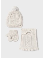 Mayoral Mayoral Hat-scarf set H. Milk - 24 10768