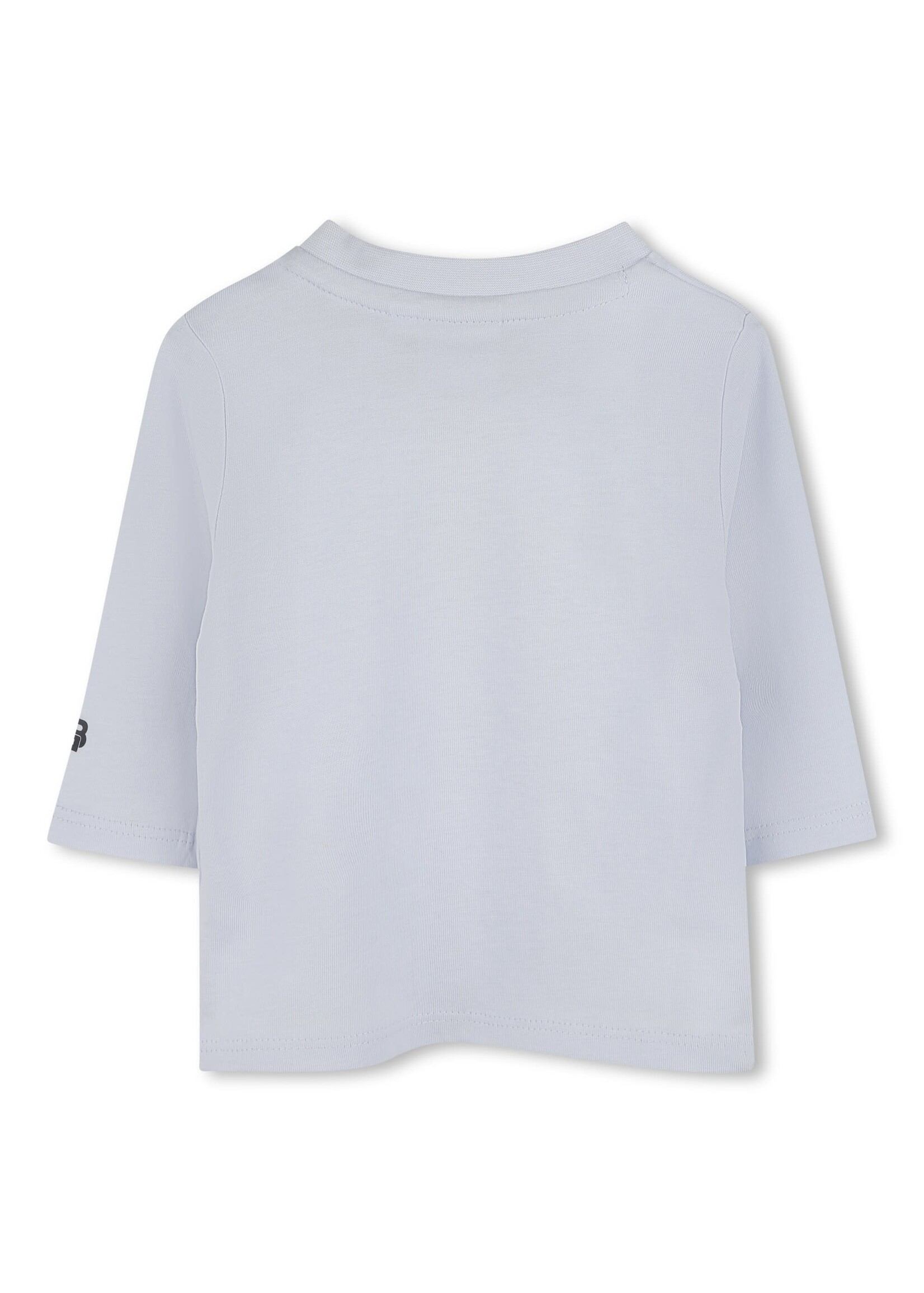 Boss Boss T-SHIRT LANGE MOUWEN J51044 LICHT BLAUW