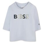 Boss Boss T-SHIRT LANGE MOUWEN J51044 LICHT BLAUW