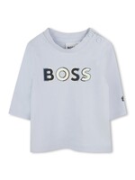 Boss Boss T-SHIRT LANGE MOUWEN J51044 LICHT BLAUW