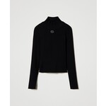 Twinset Twinset LUPETTO REGULAR IN MAGLIA NERO - 242GJ3190