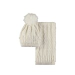 Le Chic Le Chic RAQUEL & RORY hat & scarf set C407-5905 Off White