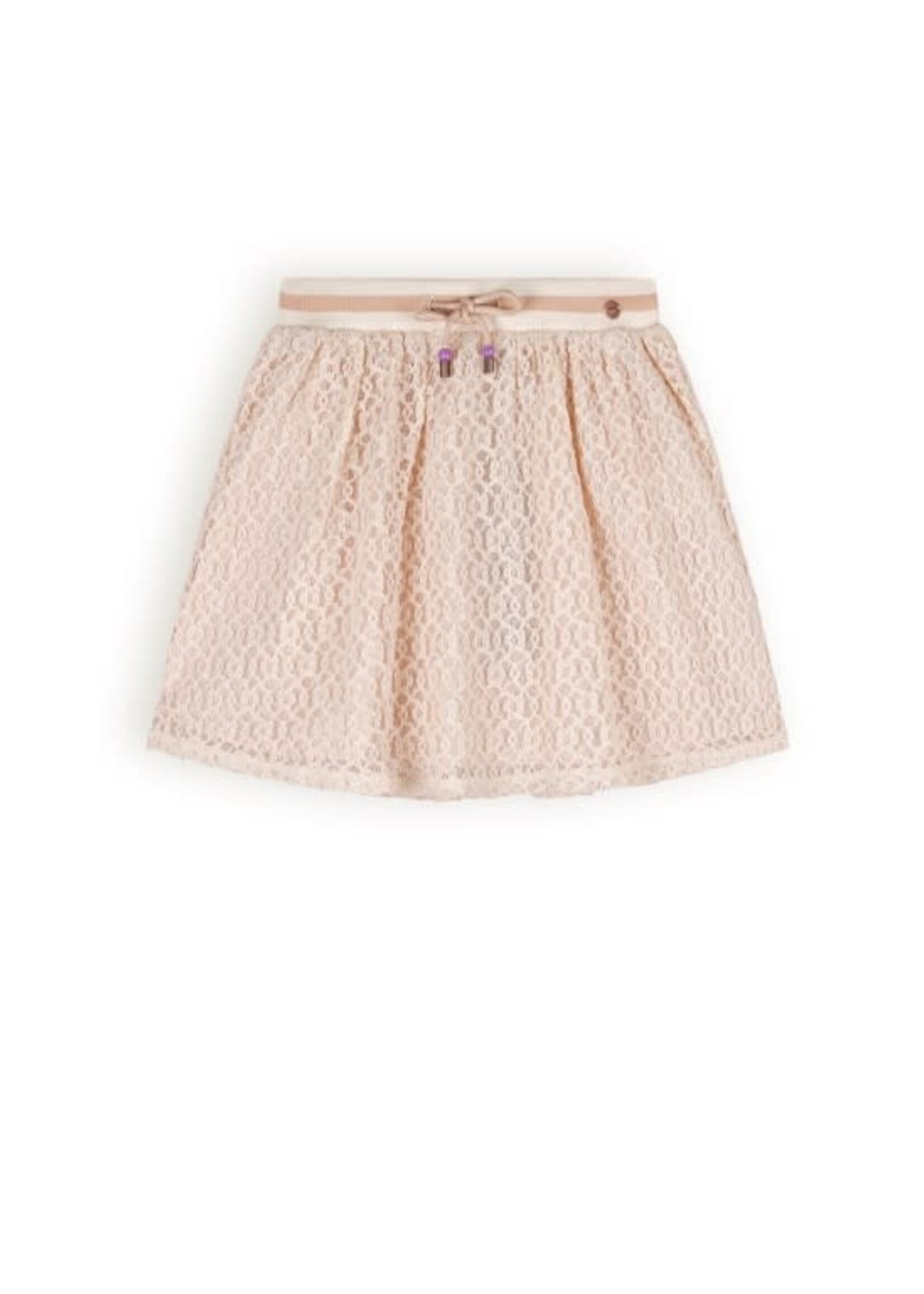 NoNo NoNo Norma laced skirt N408-5712 Pearled Ivory