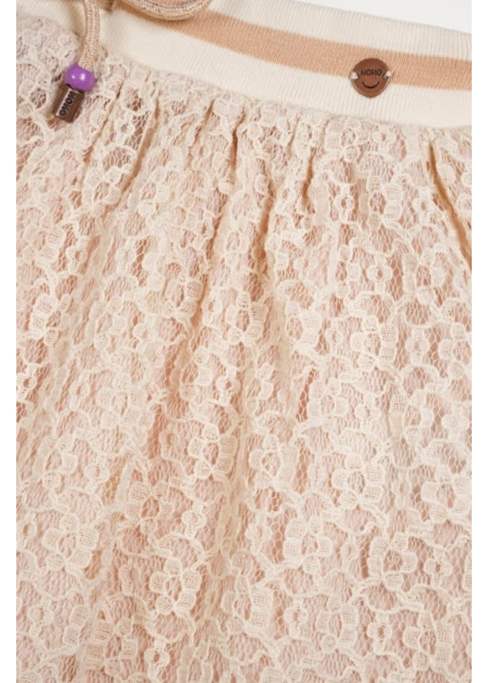 NoNo NoNo Norma laced skirt N408-5712 Pearled Ivory