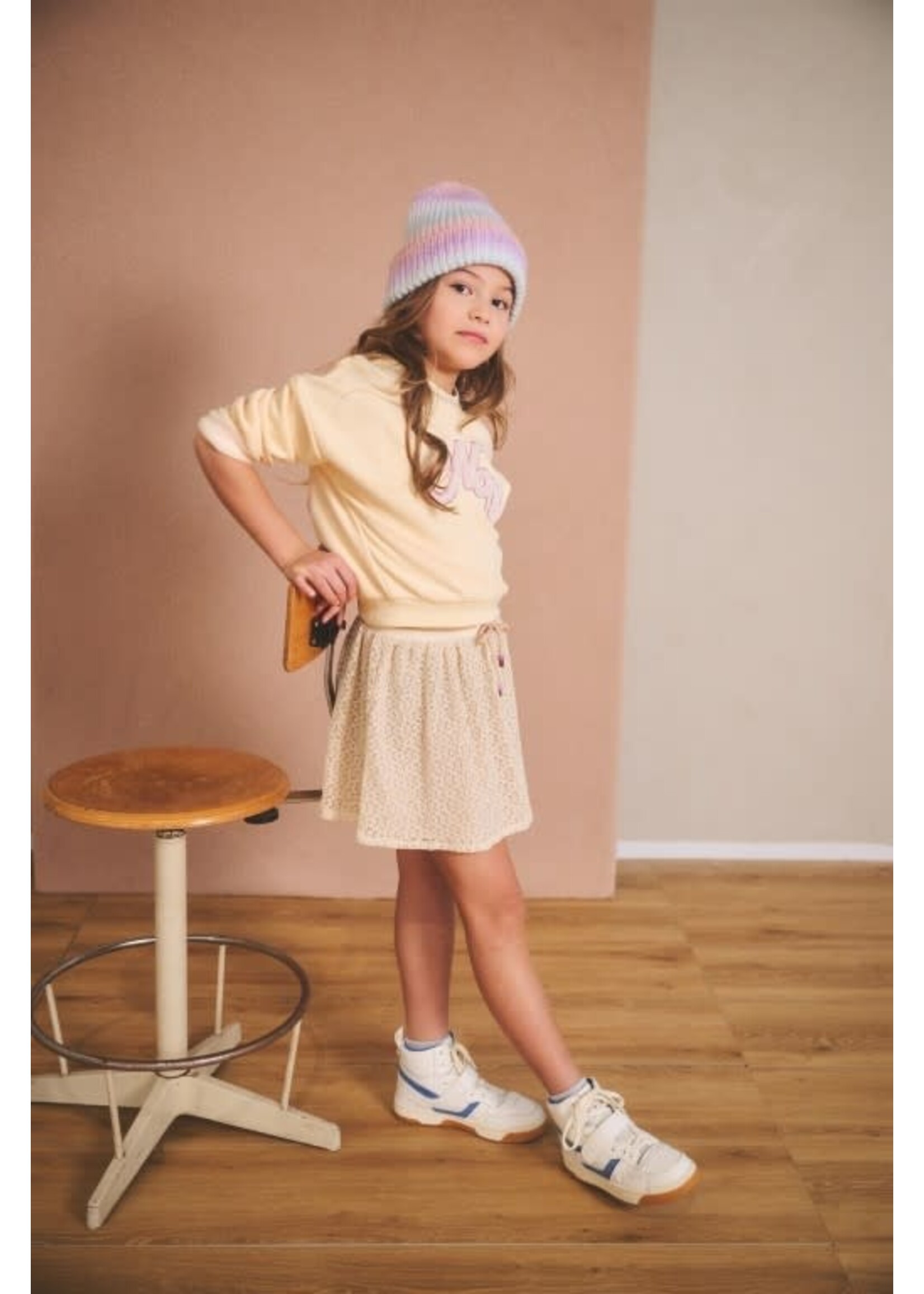 NoNo NoNo Norma laced skirt N408-5712 Pearled Ivory