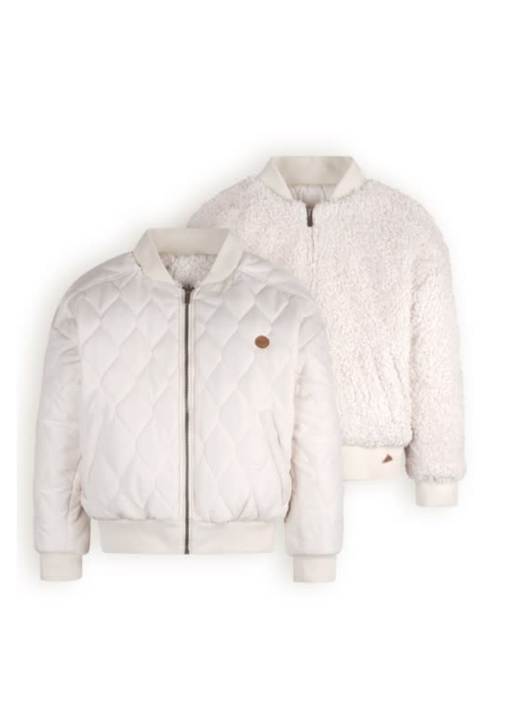 Nobell Nobell Bombi Reversible Jacket with Hidden hood Q407-3202 Pearled Ivory