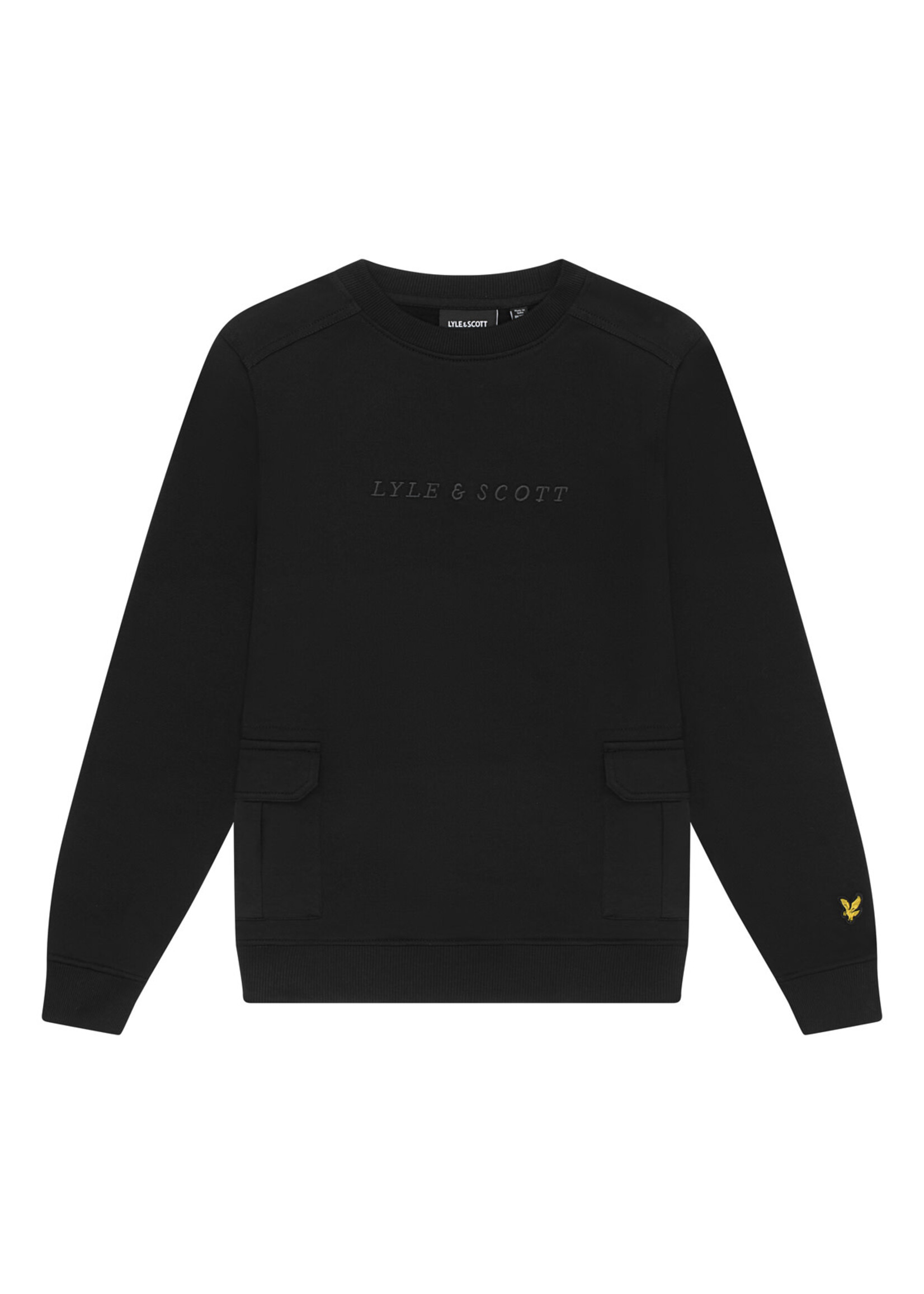 Lyle&Scott Lyle&Scott Cargo Pocket Sweatshirt Jet Black - MLB2100V