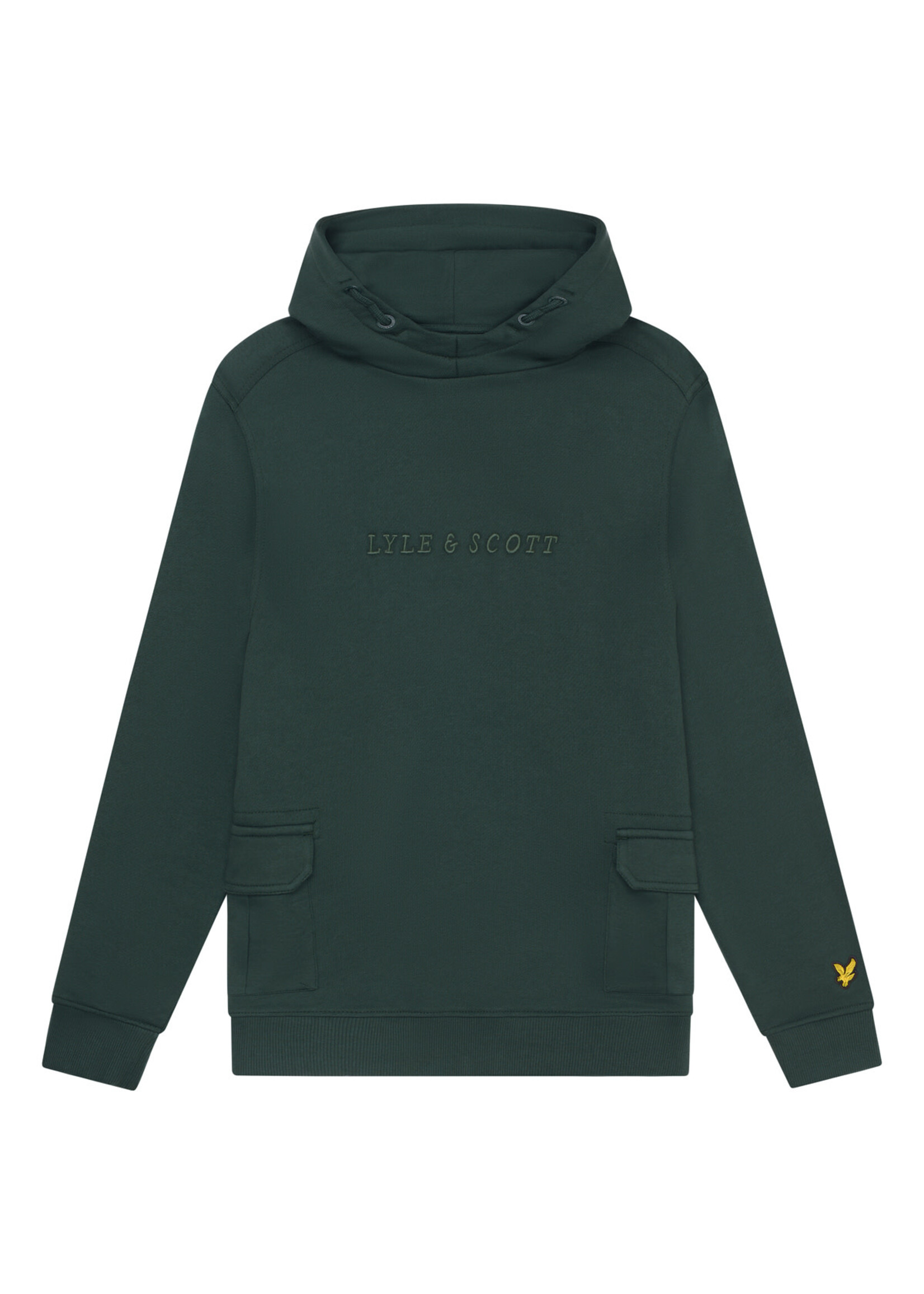 Lyle&Scott Lyle&Scott Cargo Pocket Hoodie Argyle Teal - MLB2101V