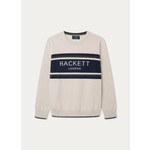 Hackett Hackett CHEST STRIPE CREW 902SILVERBIRCH - HK700808