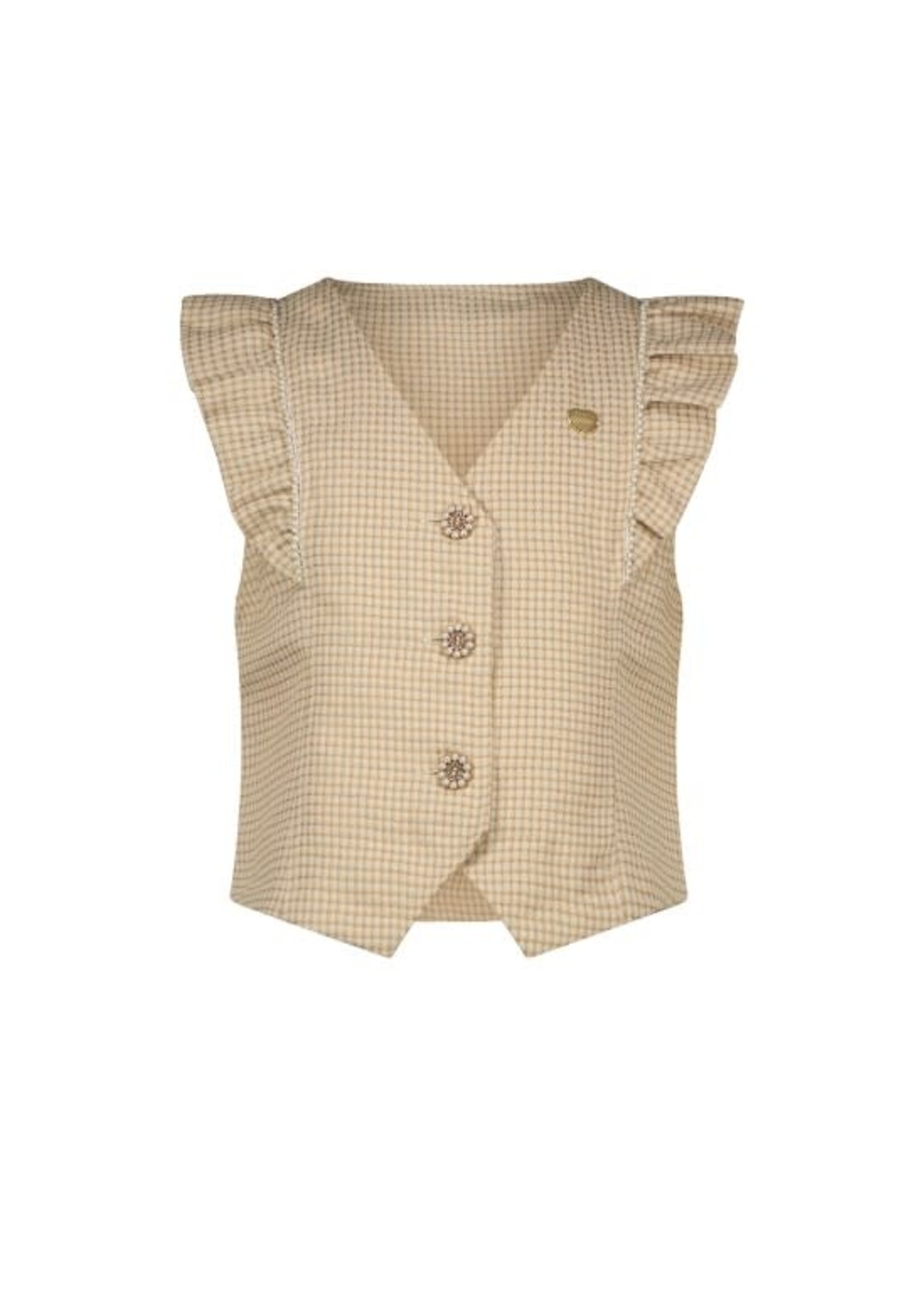 Le Chic Le Chic ELIZE tweed-look gilet C408-5103 Fête du Champagne