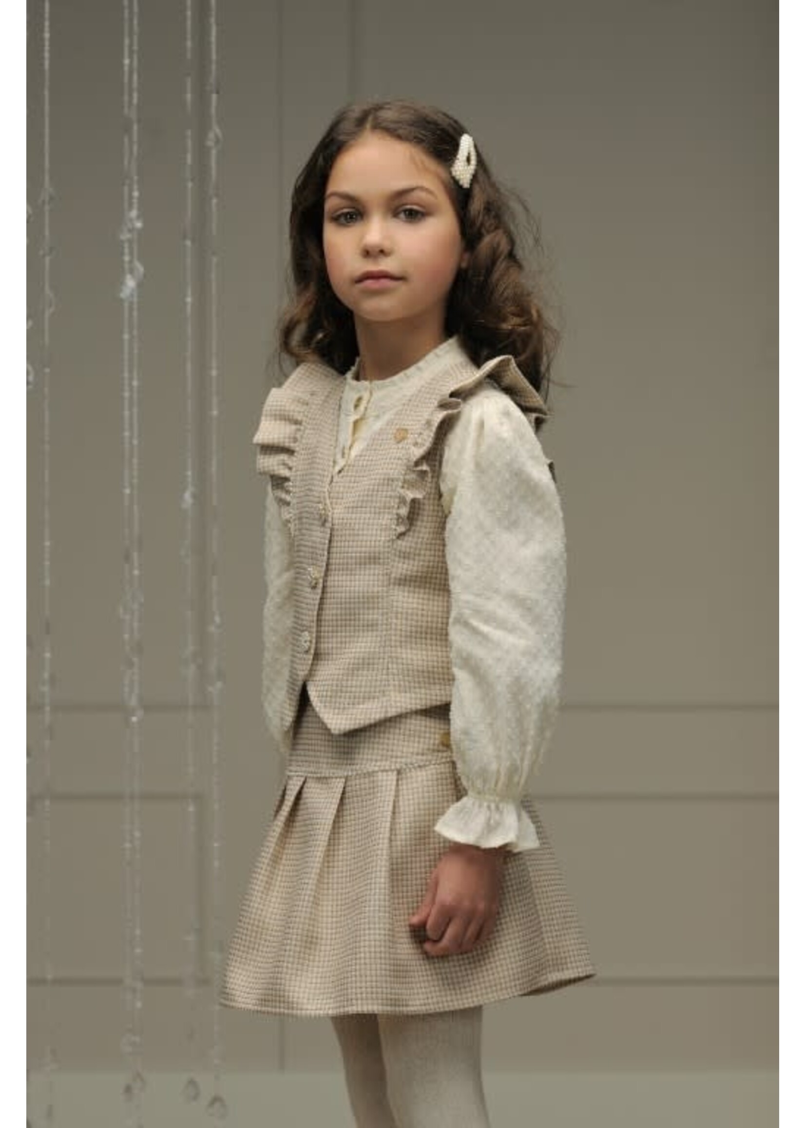 Le Chic Le Chic ELIZE tweed-look gilet C408-5103 Fête du Champagne
