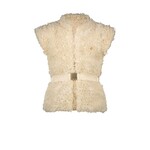 Le Chic Le Chic EMARO fur & voile bodywarmer C408-5105 Dreamy Creamy