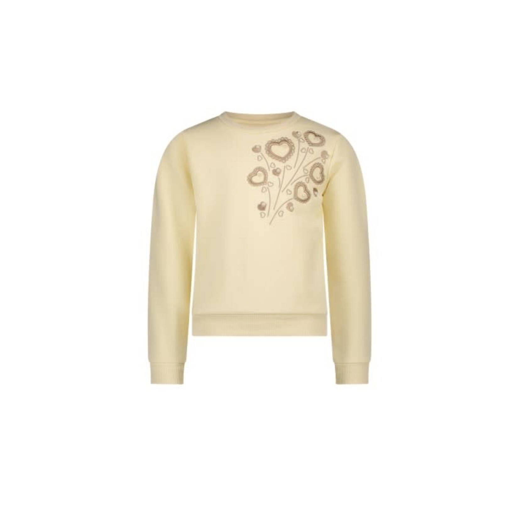 Le Chic Le Chic ODETTE embroidered sweater C408-5300 Dreamy Creamy