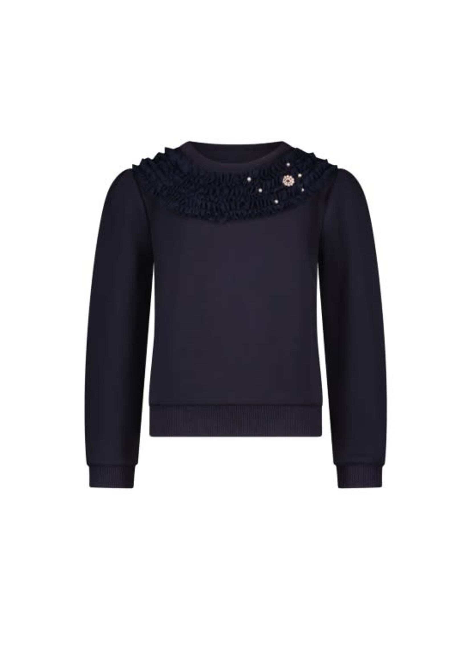 Le Chic Le Chic OCOLLY fancy ruffles sweater C408-5304 Blue Navy