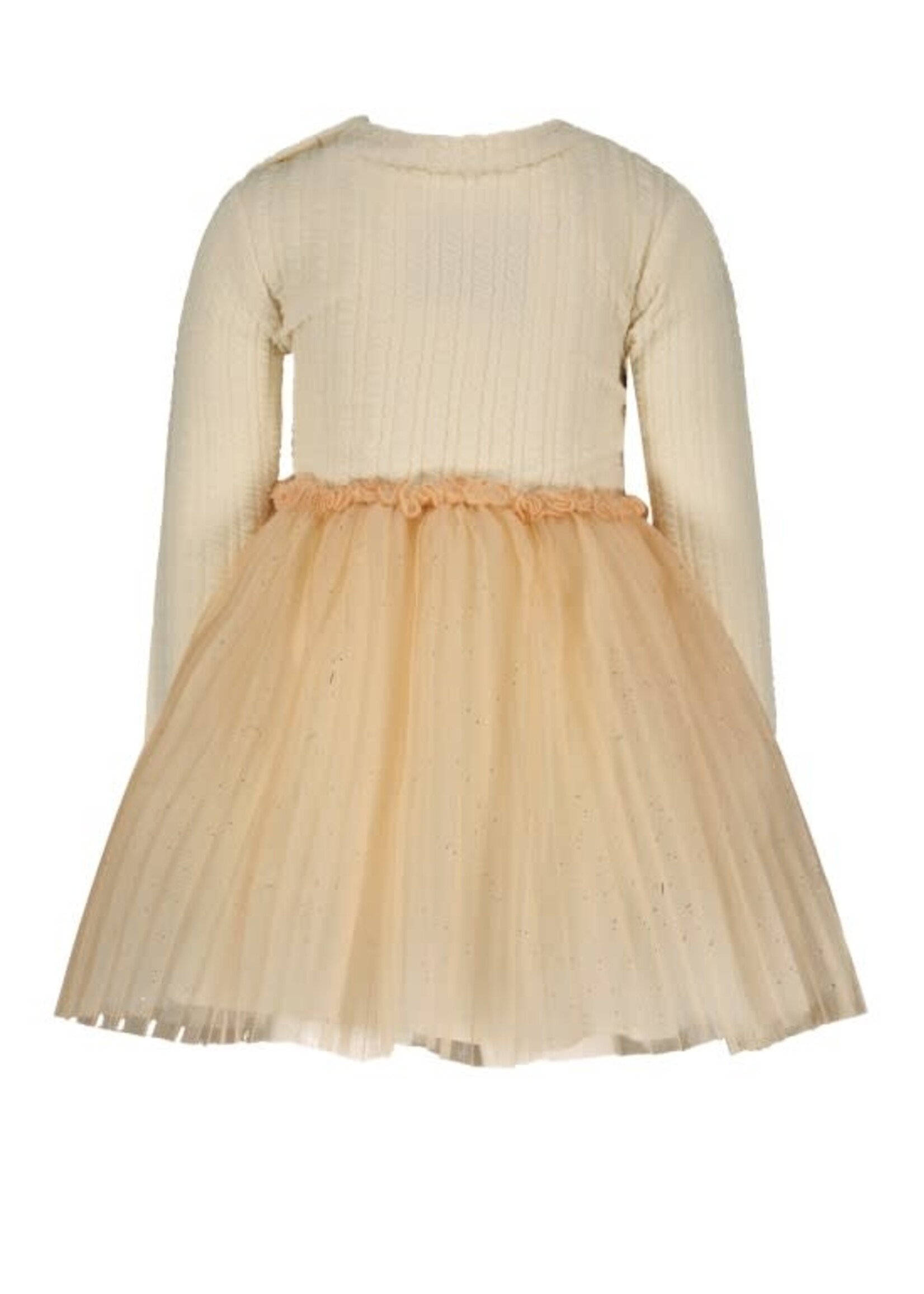Le Chic Le Chic SAMBA cable knit & tule dress C408-7824 Dreamy Creamy