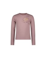 Le Chic Le Chic NORMA rhinestone heart T-shirt C408-5422 Sweet Plums