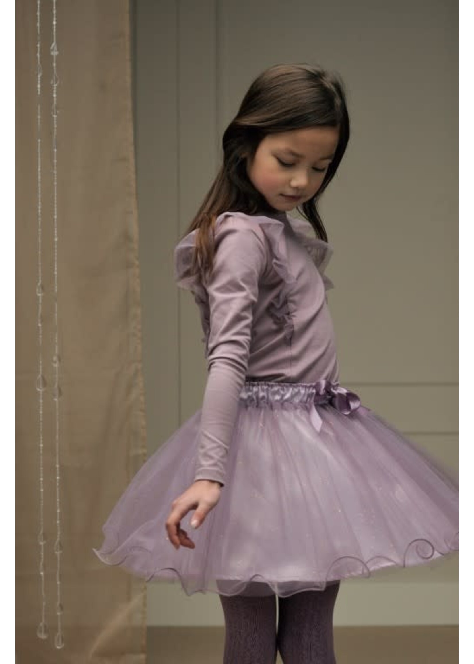 Le Chic Le Chic TREACLE stardust net skirt C408-5704 Sweet Plums