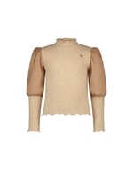 Le Chic Le Chic NOXNU soft knit & voile top C408-5433 Cute Cortado