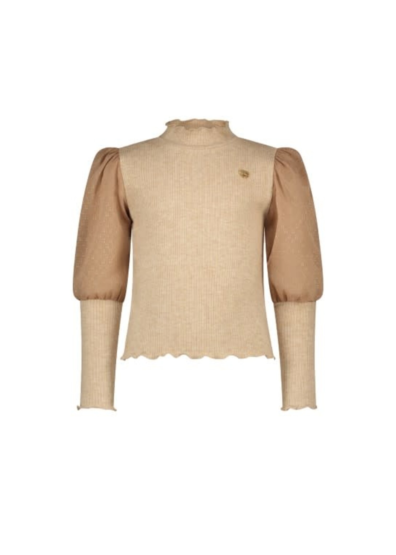 Le Chic Le Chic NOXNU soft knit & voile top C408-5433 Cute Cortado