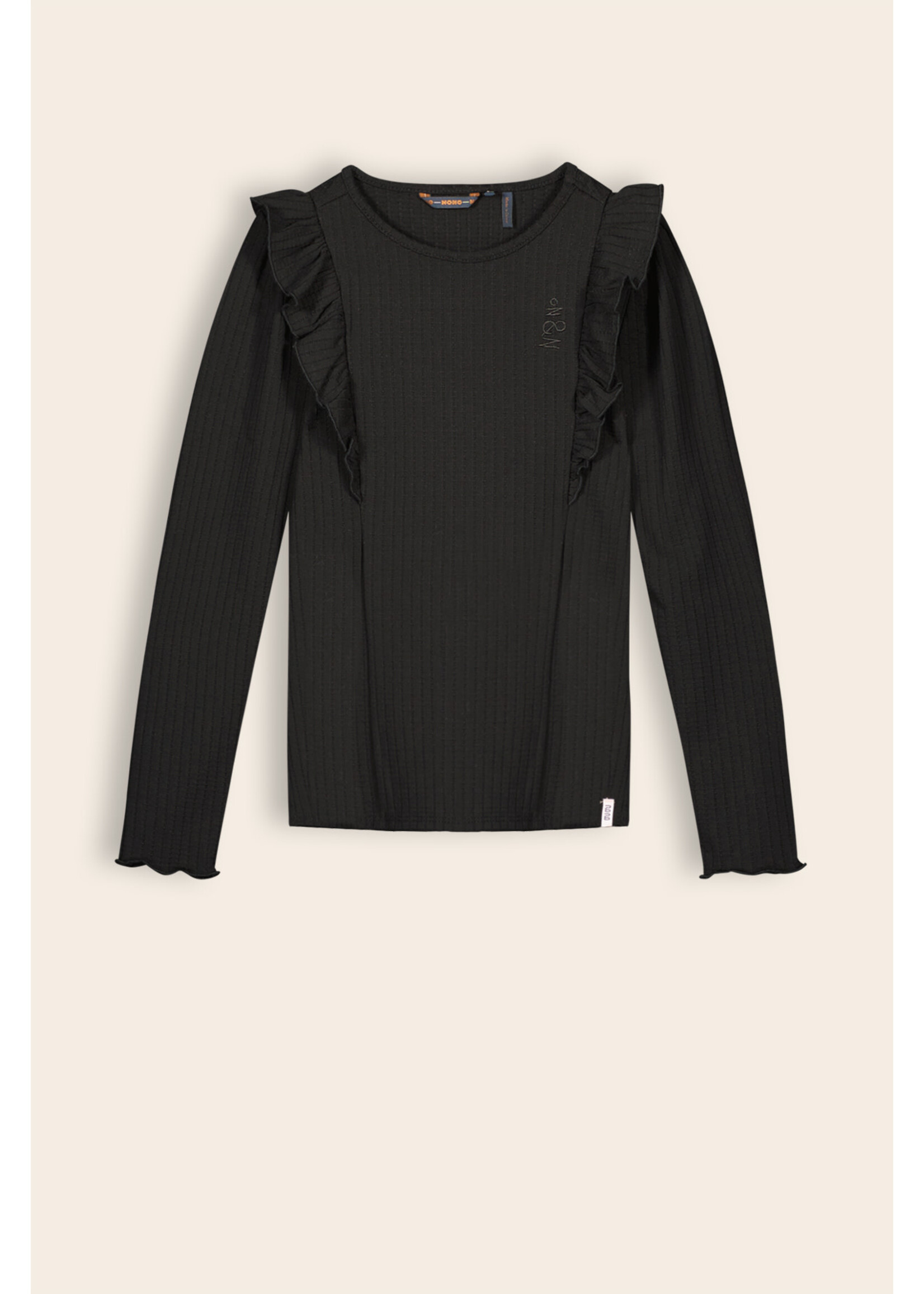 NoNo NoNo NONO Klari girls tshirt l/sl N309-5413 Jet Black