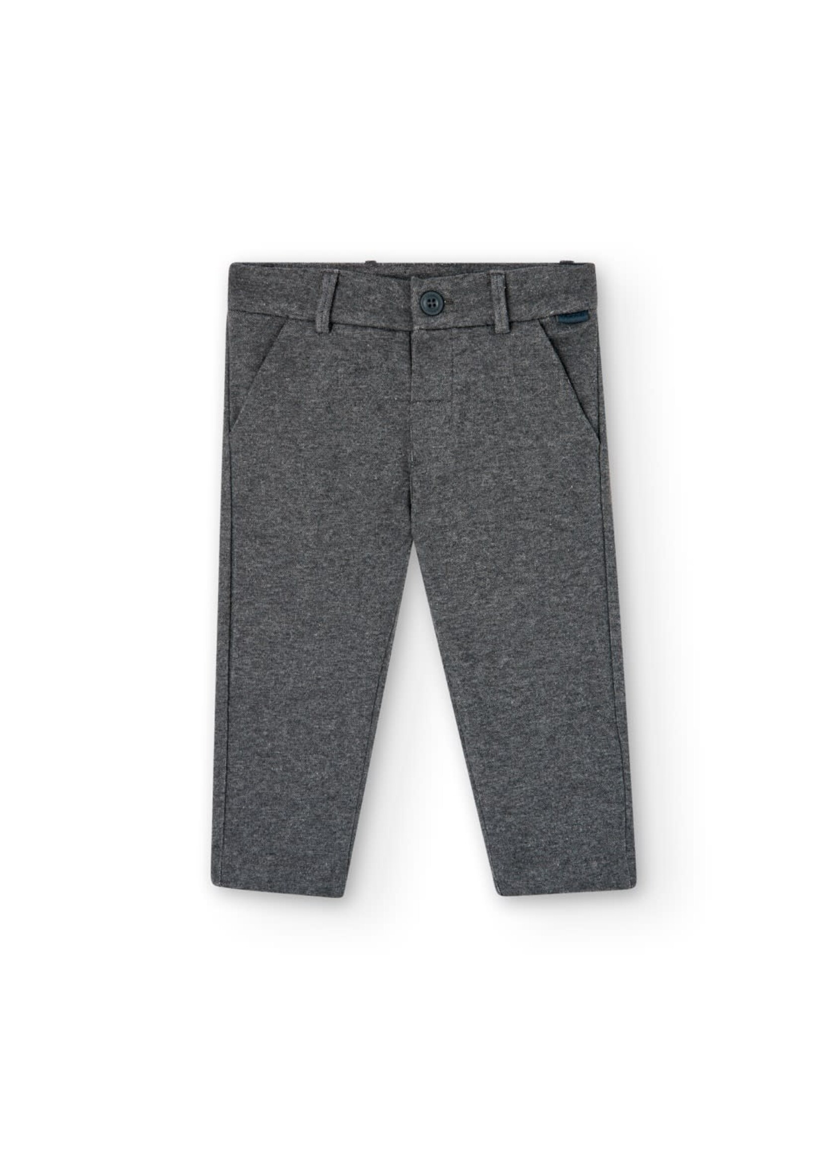 Boboli Boboli Trousers knit for baby boy anthracite 717072B