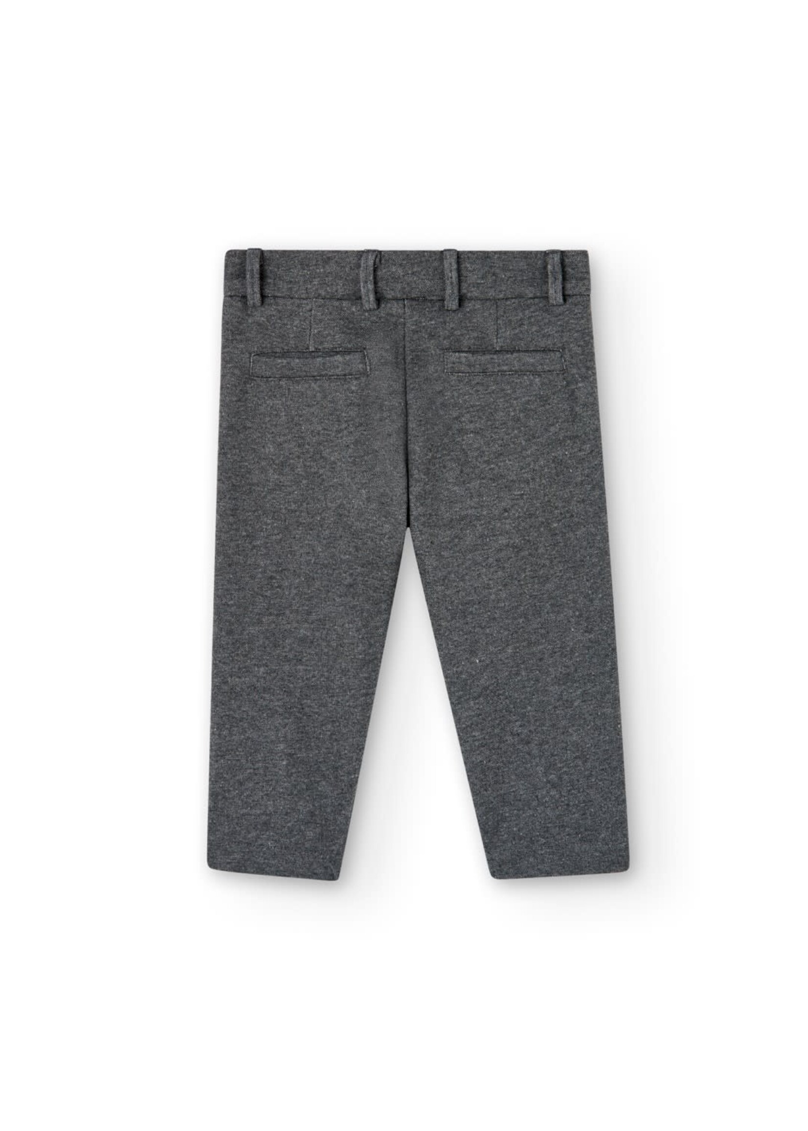 Boboli Boboli Trousers knit for baby boy anthracite 717072B