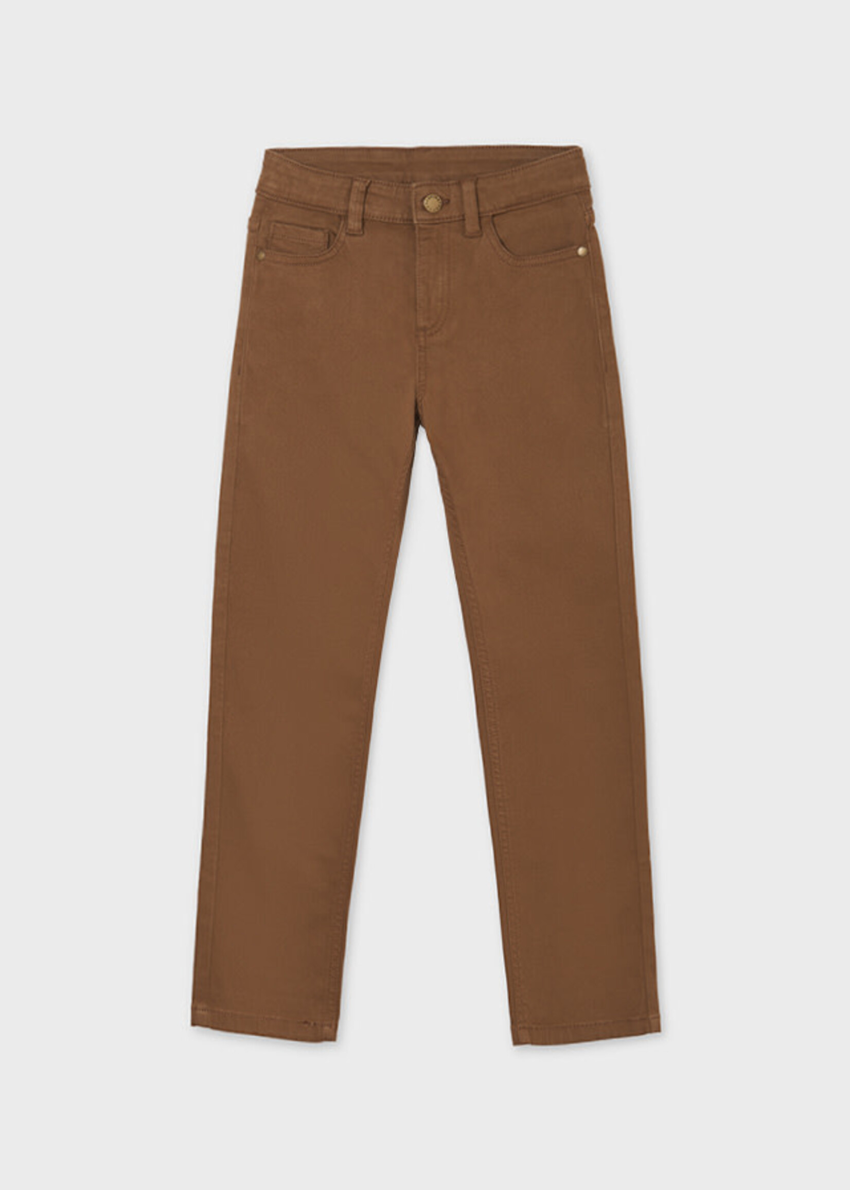 Mayoral Mayoral 5 pocket slim fit basic pant BROWN - 21 00517