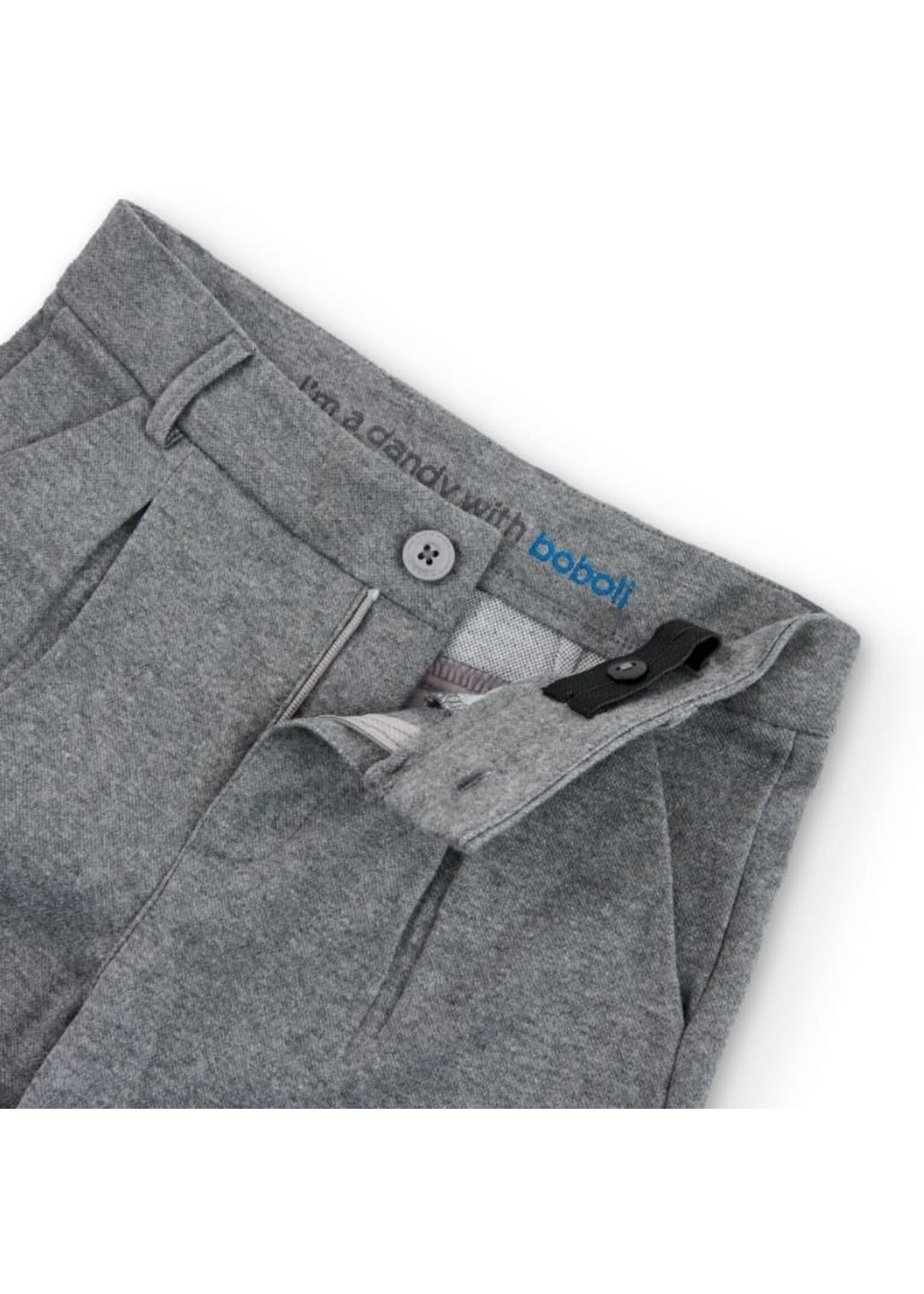 Boboli Boboli Knit trousers fantasy for boy grey 735027