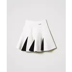 Twinset Twinset GONNA CORTA IN SCUBA BLOCK COLOR BIC.OFF WHITE/NERO - 242GJ2012