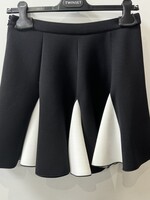 Twinset Twinset GONNA CORTA IN SCUBA BLOCK COLOR BIC.NERO/OFF WHITE - 242GJ2012