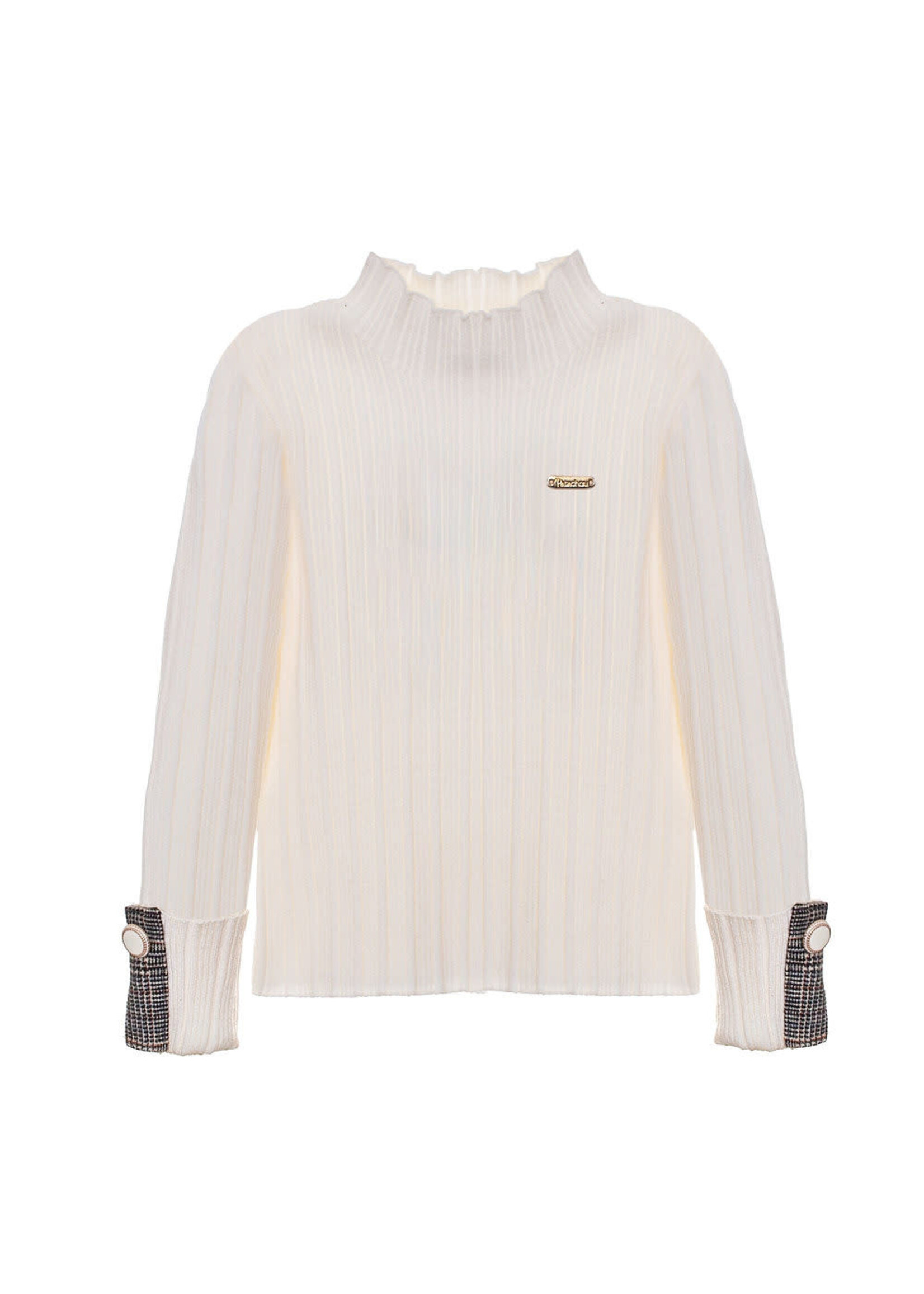 Patachou Patachou SWEATER - KIDS GIRL CAMEL -  INVERNO 2024 ECRU