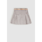 Nobell Nobell Nimmy check pleated skirt+belt Q408-3705 Pearled Ivory