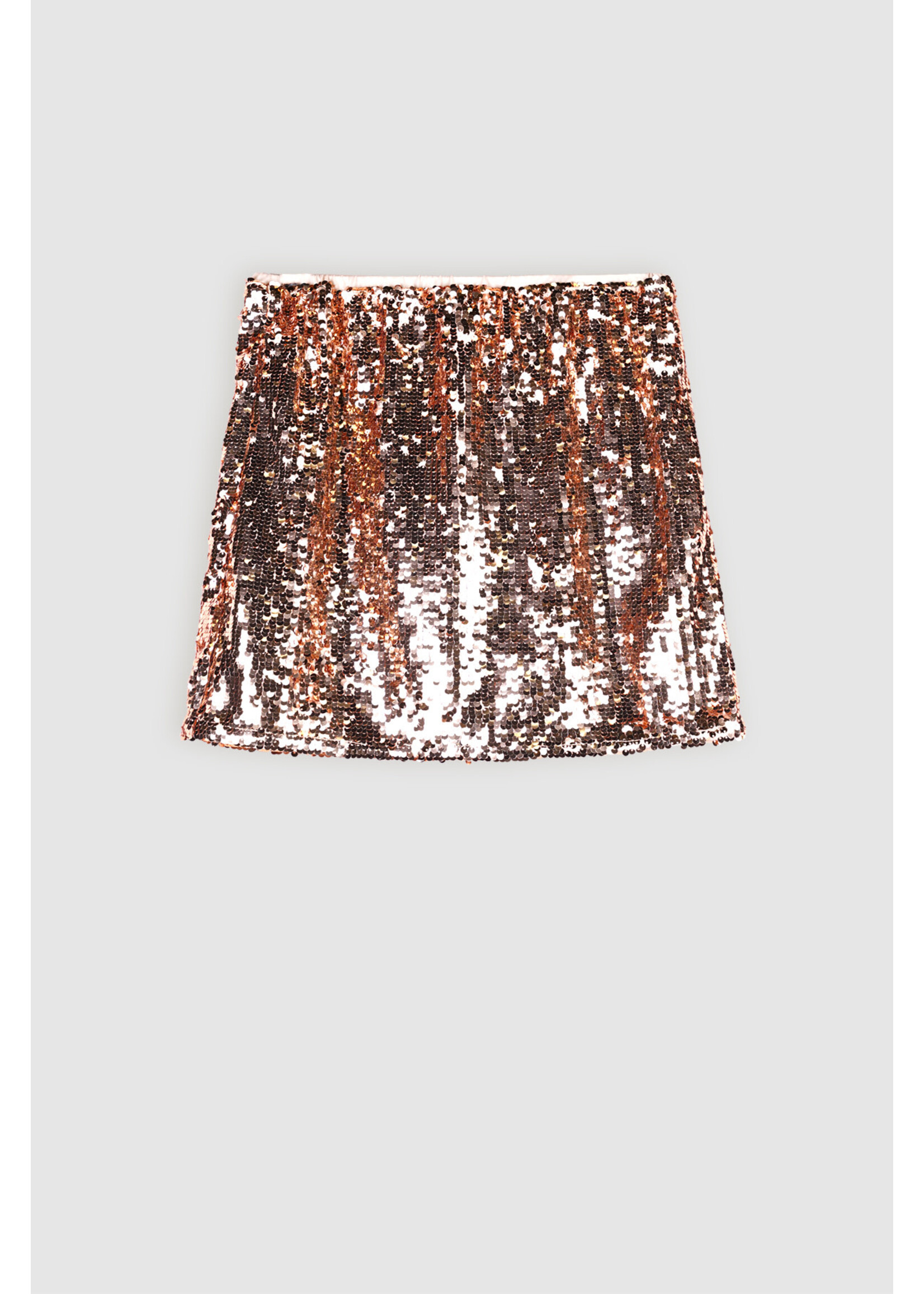 Nobell Nobell Nadin sequence party mini skirt Q409-3725 Rosy Sand