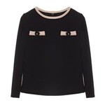 Patachou Patachou SWEATER - KIDS GIRL IVORY -  INVERNO 2024 BLACK