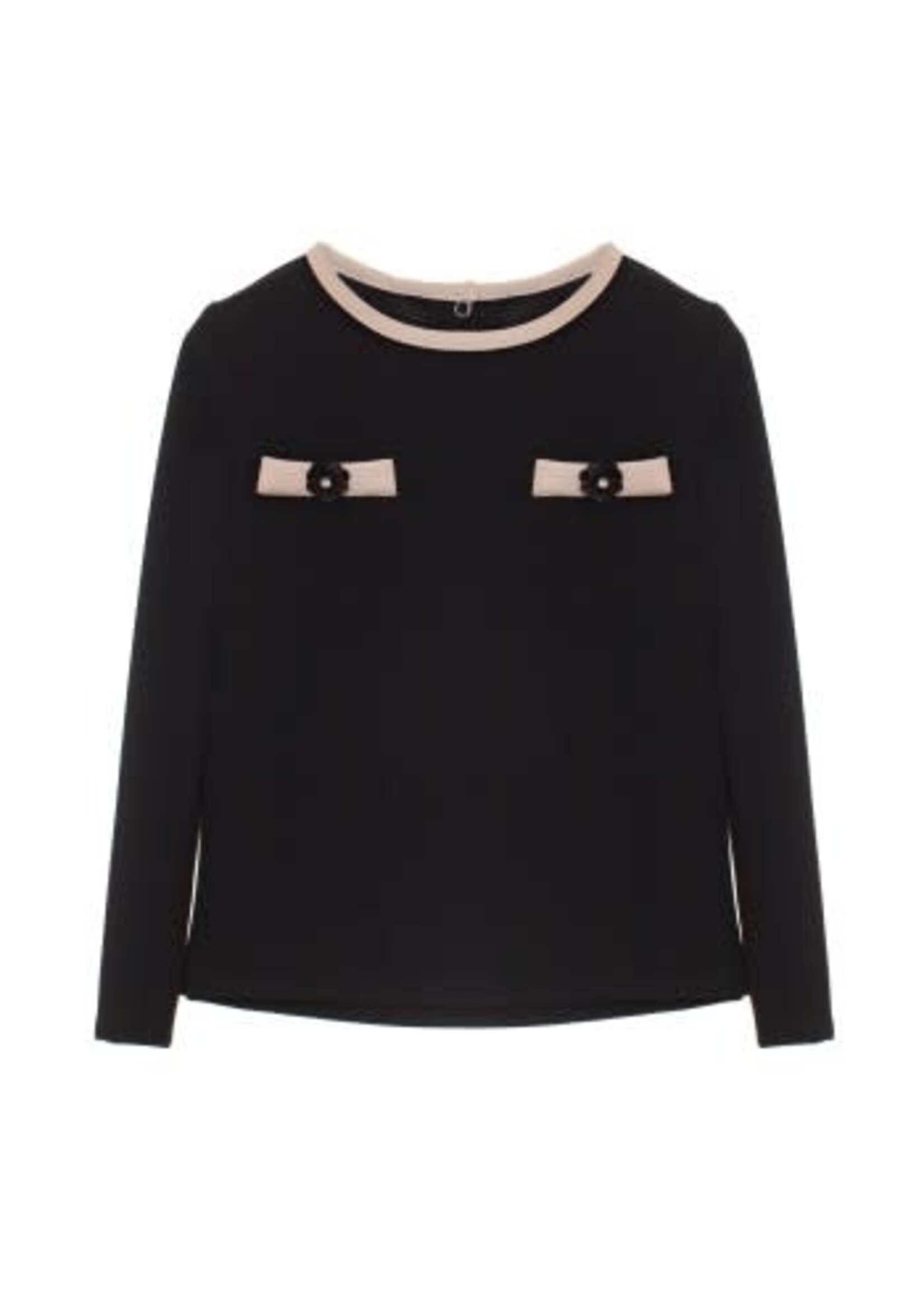 Patachou Patachou SWEATER - KIDS GIRL IVORY -  INVERNO 2024 BLACK