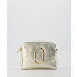 Leer Tasje goud  met goud detail