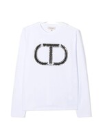 Twinset Twinset T-SHIRT OVAL T OFF WHITE - 222GJ2387