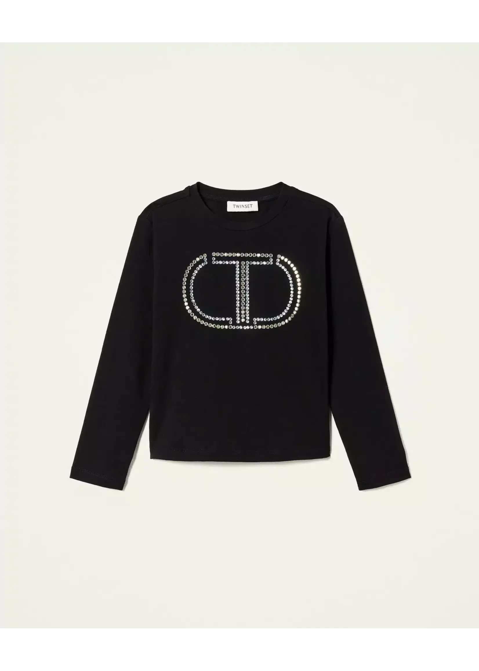 Twinset Twinset T-SHIRT OVAL T NERO - 222GJ2387