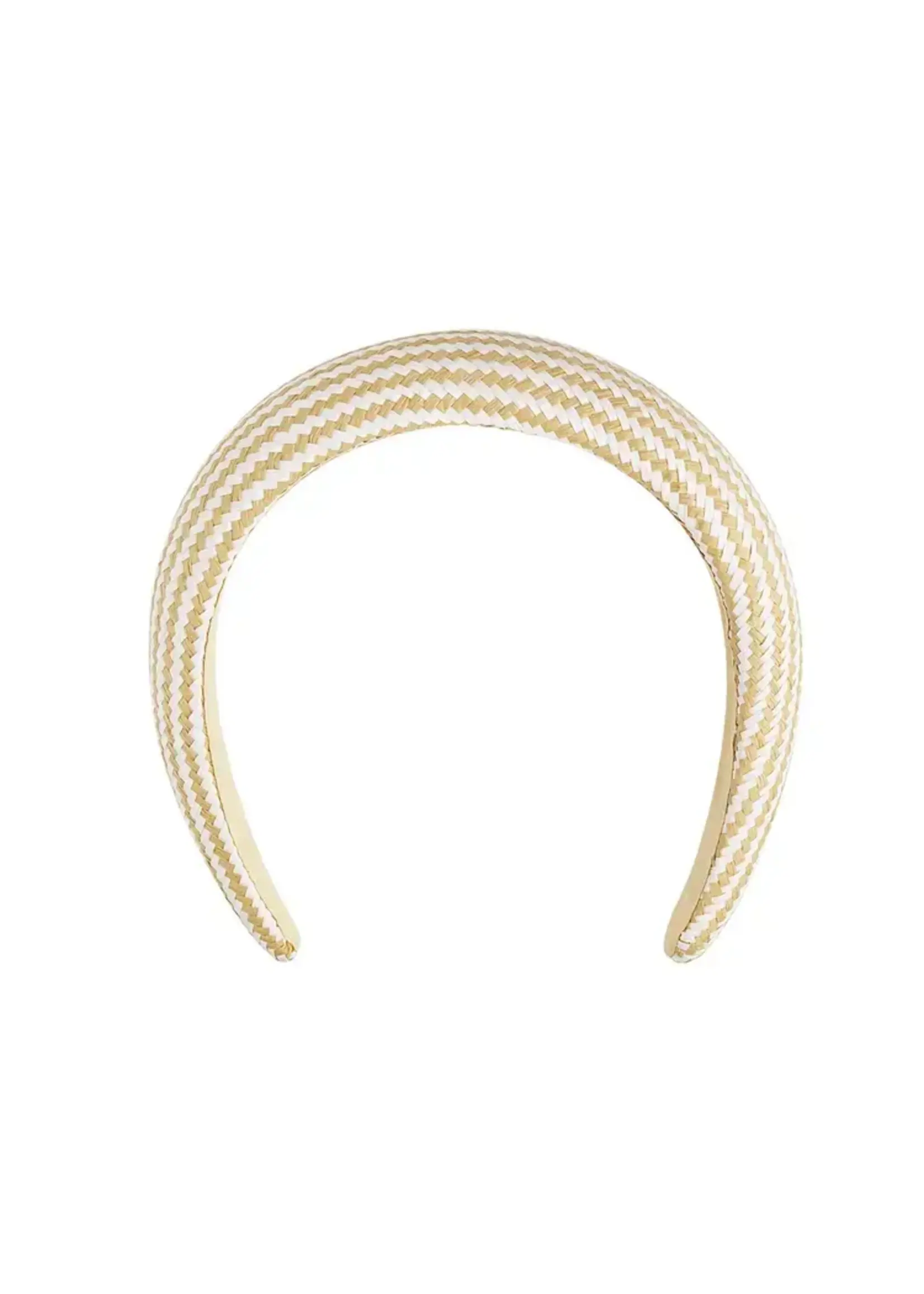 Siena Haarband beige wit