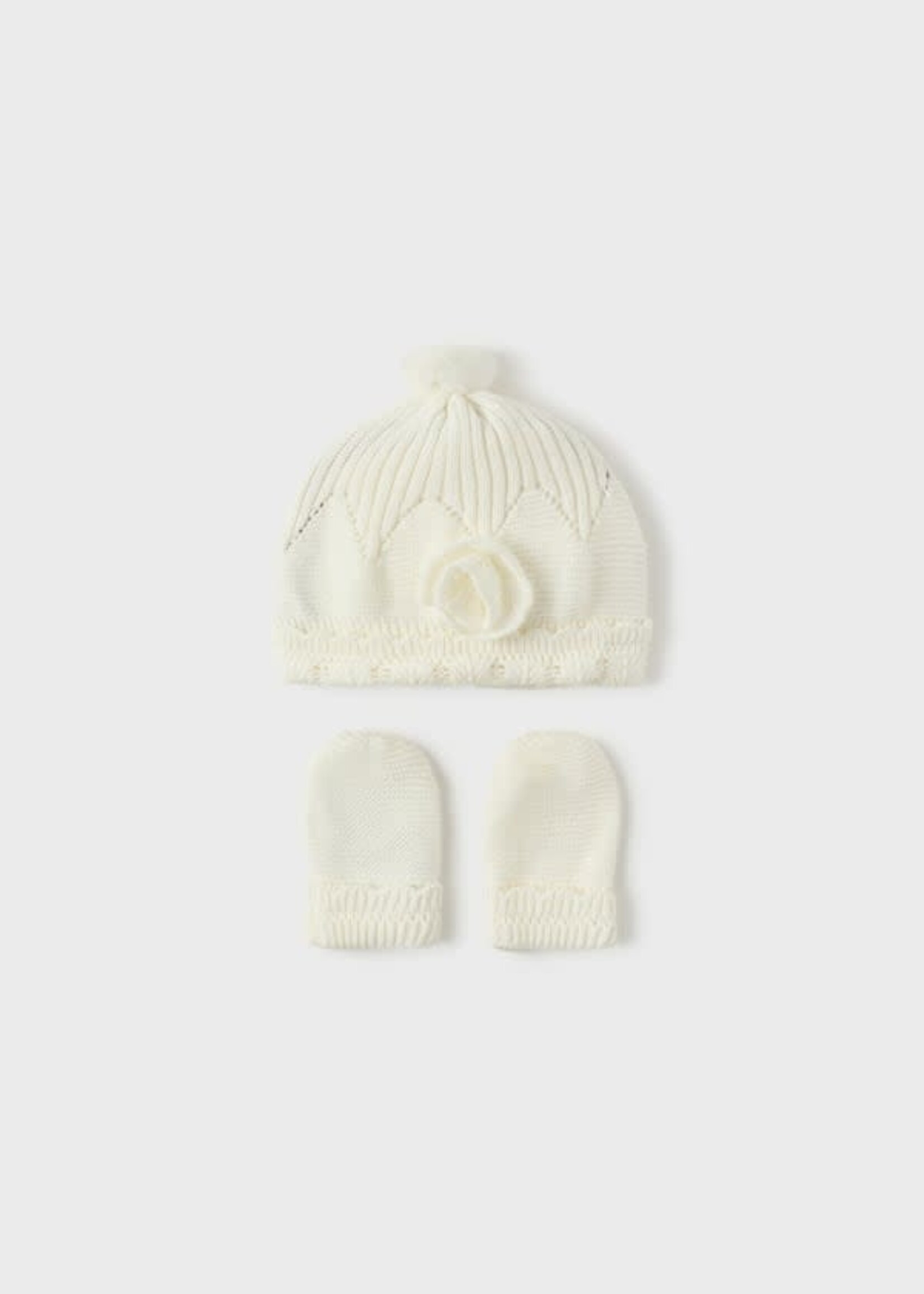 Mayoral Mayoral Newborn Hat and Mittens Set