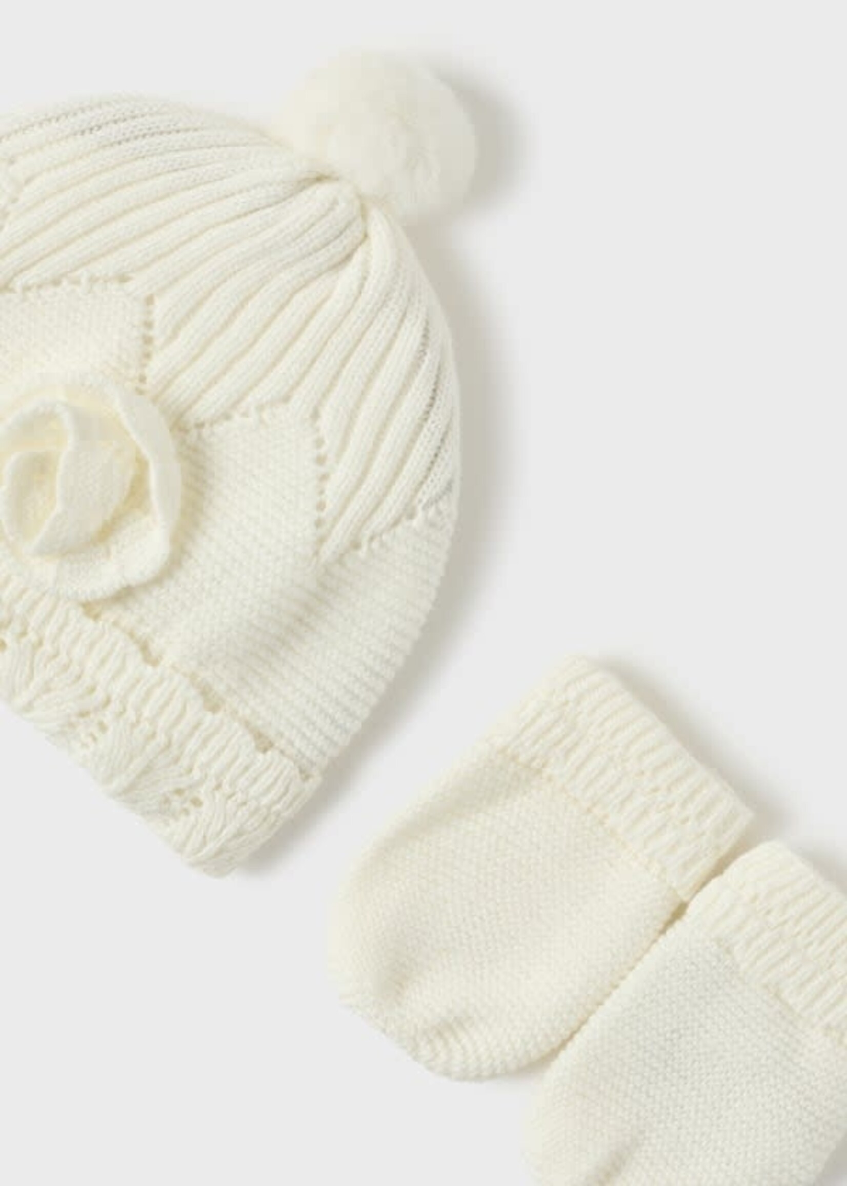 Mayoral Mayoral Newborn Hat and Mittens Set