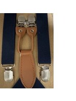 Bretel donker blauw met cognac